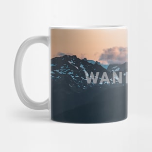 Wanderlust; Clouds covering hurricane ridge mountains Mug